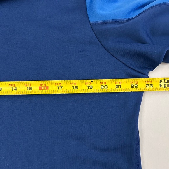 Patagonia Mens Large 1/4 Zip Polartec Power Dry Fleece Pullover Blue Jacket - Picture 6 of 7